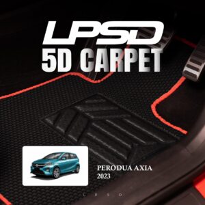 Perodua Axia LPSD 5D Carpet