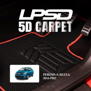 Perodua Bezza LPSD 5D Carpet