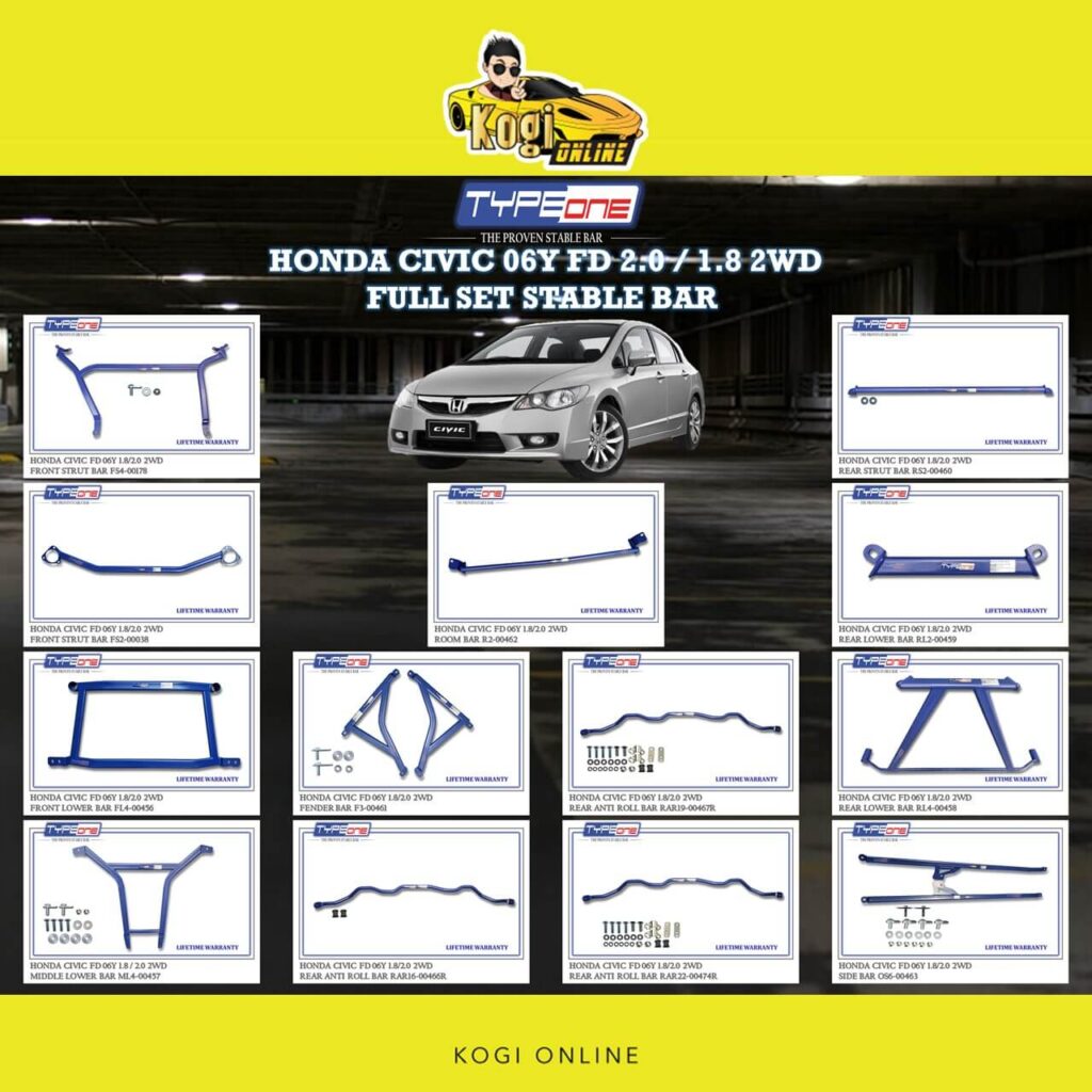 HONDA CIVIC 06Y FD 2.0 OR 1.8 2WD (2006)
