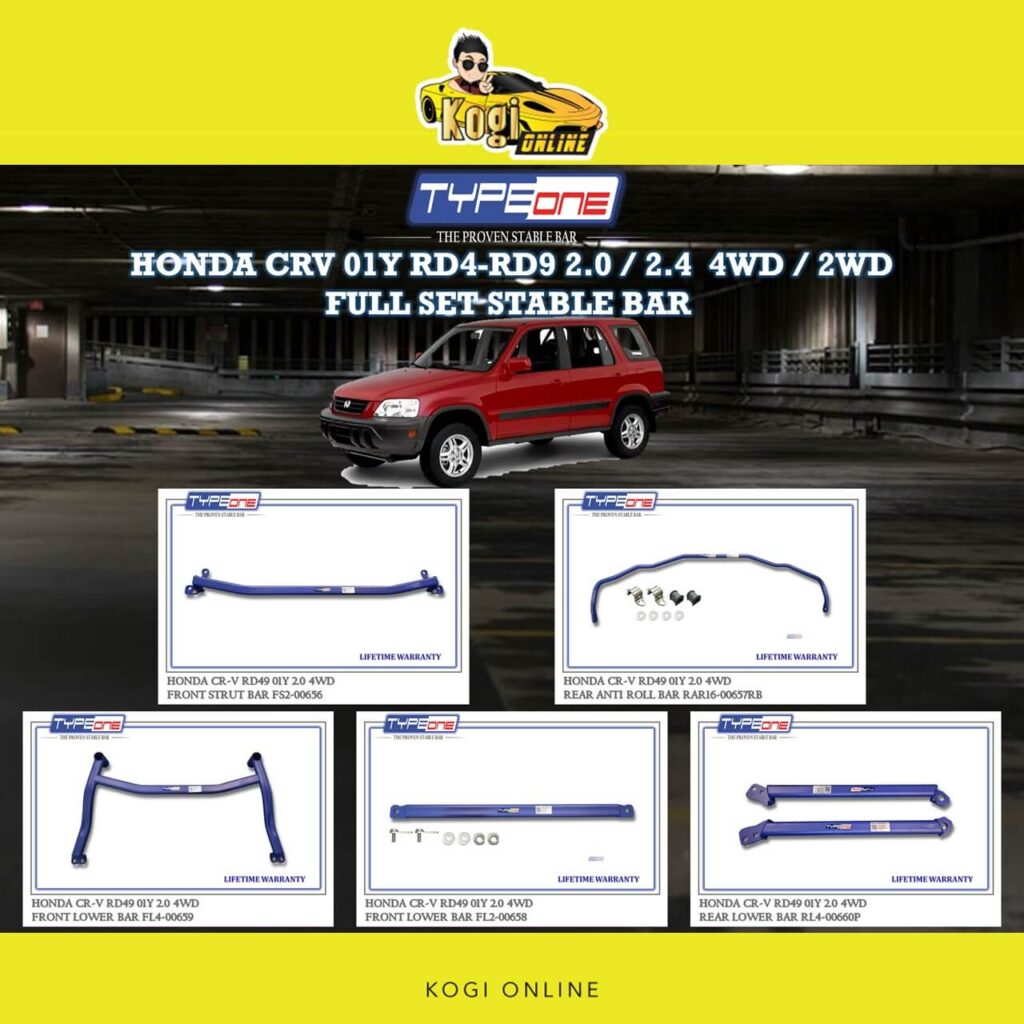 HONDA CRV 01Y RD4-RD9 2.0 OR 2.4 4WD 2WD (2001)